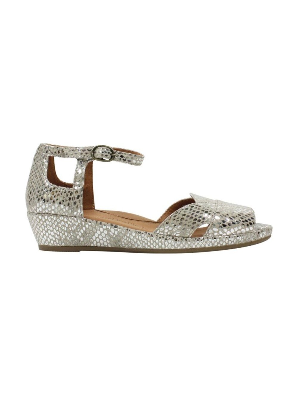 L'amour Des Pieds - Betterton Gold Metallic Peep Toe Sandals - Sz 9
